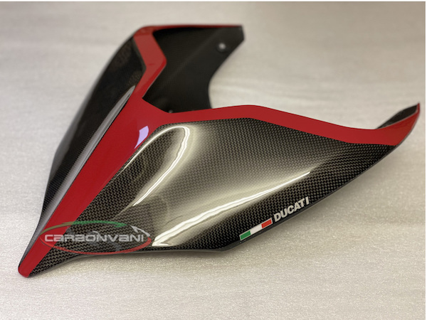 Carbonvani - Ducati Panigale / Streetfighter V4 / V2 / S / R / Speciale Carbon Fiber Tail - RED.2 - Road Version Carbonvani - Ducati Panigale / Streetfighter V4 / V2 / S / R / Speciale Carbon Fiber Tail - RED.2 - Road Version